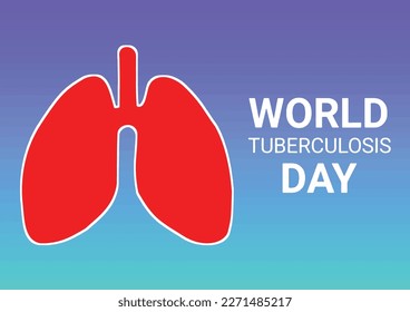 El Día Mundial de la Tuberculosis, que se celebra el 24 de marzo de cada año, está diseñado para crear conciencia pública sobre la epidemia global de tuberculosis y los esfuerzos para eliminar la enfermedad. Ilustración vectorial.