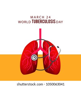 
World Tuberculosis Day Poster Or Banner Background.