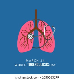 World Tuberculosis Day Poster Banner Background Stock Vector (Royalty ...