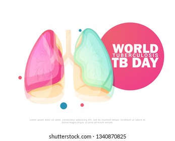 World Tuberculosis Day Poster Or Banner Background.