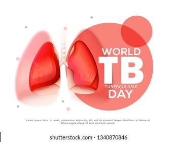 World Tuberculosis Day Poster Or Banner Background.