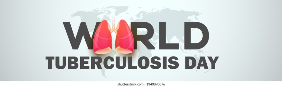 World Tuberculosis Day Poster Or Banner Background.