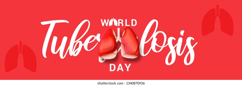 World Tuberculosis Day Poster Or Banner Background.