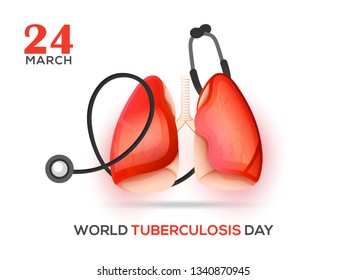 World Tuberculosis Day Poster Or Banner Background.