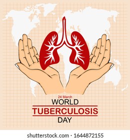 World Tuberculosis Day Poster Banner Stock Vector (Royalty Free ...