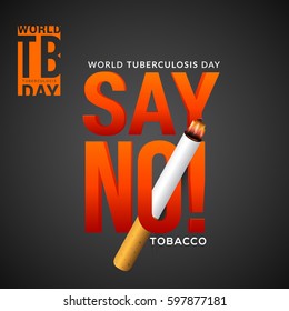 World Tuberculosis Day Poster Or Banner Background.