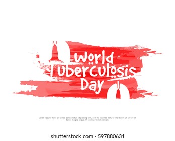 World Tuberculosis Day Poster Or Banner Background.