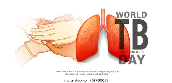World Tuberculosis Day Poster Or Banner Background.