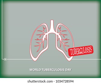 World Tuberculosis Day - A poster reminiscent of the March calendar event