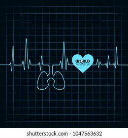 World Tuberculosis Day Vector Illustration. Suitable for greeting card, poster and banner.