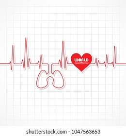 World Tuberculosis Day Vector Illustration. Suitable for greeting card, poster and banner.