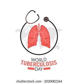 World Tuberculosis  Day Vector Illustration. Suitable for greeting card poster and banner.