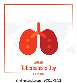 Día Mundial de la Tuberculosis, Diseño de ilustraciones vectoriales.
