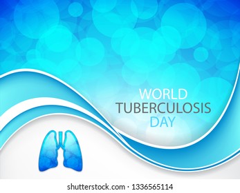 World tuberculosis day, vector illustration.Medical concept background with  lungs