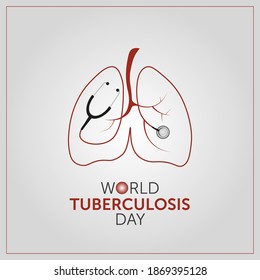 World Tuberculosis Day, Vectoral illustration.
