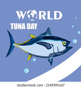 World Tuna Day Illustration Vector Isolated Stock Vector (Royalty Free ...