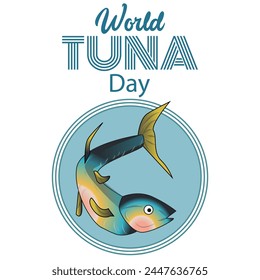 World Tuna Day Sign and Badge Vector