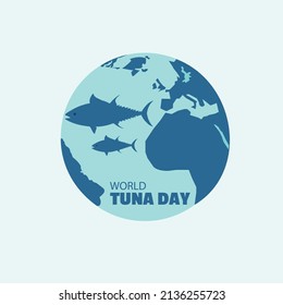 vector del día mundial del atún bueno para la celebración mundial del atún imagen del atún. sencillo y elegante
