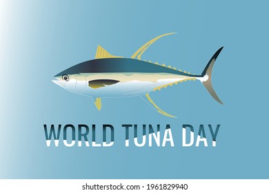 diseño de banner web del día mundial del atún. vector de ilustración