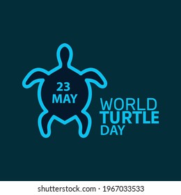World Turtle Day 23 may vector illustration