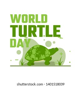 World turtle day campaign-vector illustration background