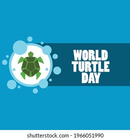 World Turtle Day concept illustration poster design