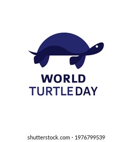 World Turtle Day concept illustration Logo design