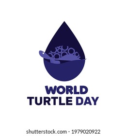 World Turtle Day concept illustration Logo design