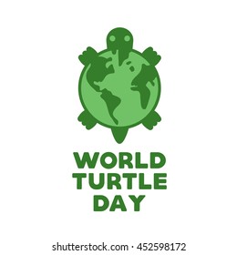 World Turtle Day Design Template. Vector illustration. Flat Style Design