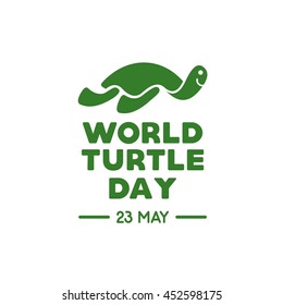 World Turtle Day Design Template. Vector illustration. Flat Style Design