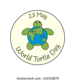 World Turtle Day design Vector illustration.