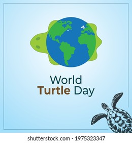 World Turtle Day. flyer, social media post, banner