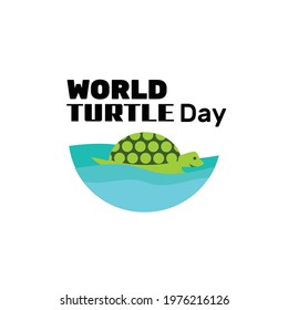 World Turtle Day Logo Vector Template Design