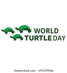 World Turtle Day Logo Vector Template Design