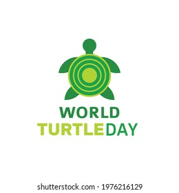 World Turtle Day may 23 for campaign and white Background. Vector illustration