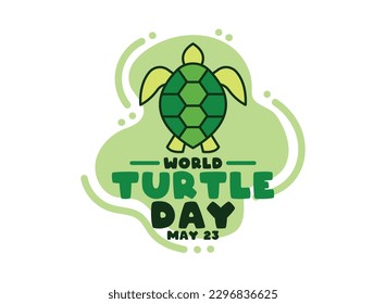 Welt-Schildkröte-Tag. 23. Mai. Abstrakter Hintergrund. Poster, Banner, Karte, Hintergrund. EPS10.