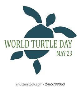 World Turtle Day Template Design. World oceans day concept, turtle underwater with many beautiful coral, help to protect animal and environment