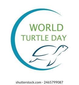 Día Mundial de la Tortuga Diseño de Plantilla. El concepto del día mundial de los océanos, tortuga bajo el agua con muchos corales hermosos, ayudan a proteger a los animales y el medio ambiente