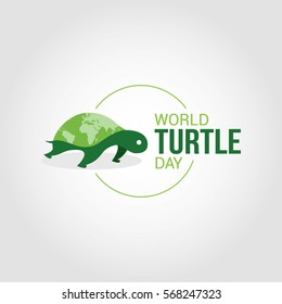 World Turtle Day Vector Design. Flat Style