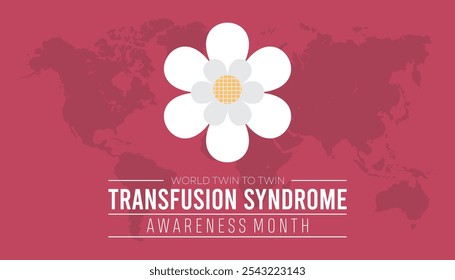 World Twin To Twin Transfusion Syndrome Awareness Month is observed every year on December. Medical Healthcare Awareness concept. background, placard, banner template Vector illustration design.