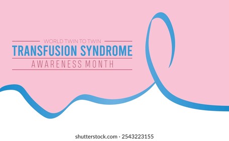 World Twin To Twin Transfusion Syndrome Awareness Month is observed every year on December. Medical Healthcare Awareness concept. background, placard, banner template Vector illustration design.