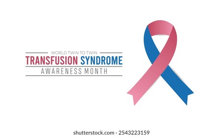 World Twin To Twin Transfusion Syndrome Awareness Month is observed every year on December. Medical Healthcare Awareness concept. background, placard, banner template Vector illustration design.