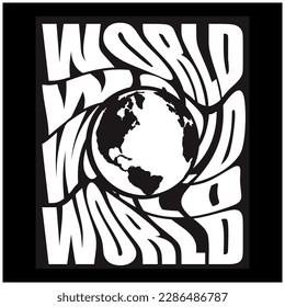 World Typography Patch V62 Patch Streetwear, Urban Design White and Black Colors Patch Commercial Use