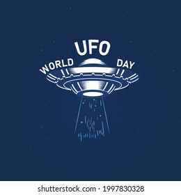 World UFO day background. flyer, banner