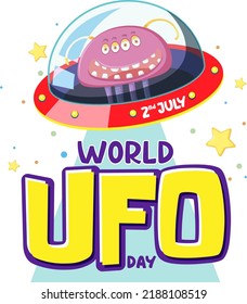 World UFO Day Poster Design illustration