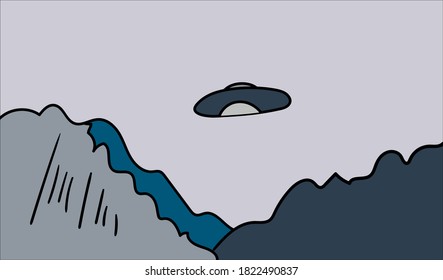 Ilustración de vectores del Día Mundial del OVNIS