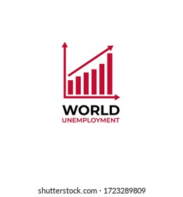 World Unemployment icon. Trendy flat vector Unemployment icon on white background from business collection, vector illustration can be use for web and mobile, eps10