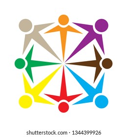 World Unity Vector Icon Design