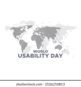 World Usability Day, 2nd Thursday in November, vector graphic National Legal Services Day held on 2nd Thursday in November, greeting card, editable template.