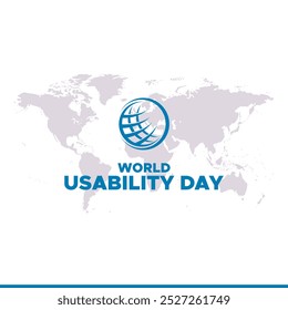 World Usability Day, 2nd Thursday in November, vector graphic National Legal Services Day held on 2nd Thursday in November, greeting card, editable template.